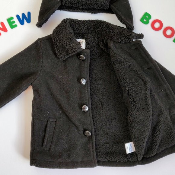 ⛄️NWT⛄️ Handsome Fleece Pea Coat 4/5 - Picture 5 of 7